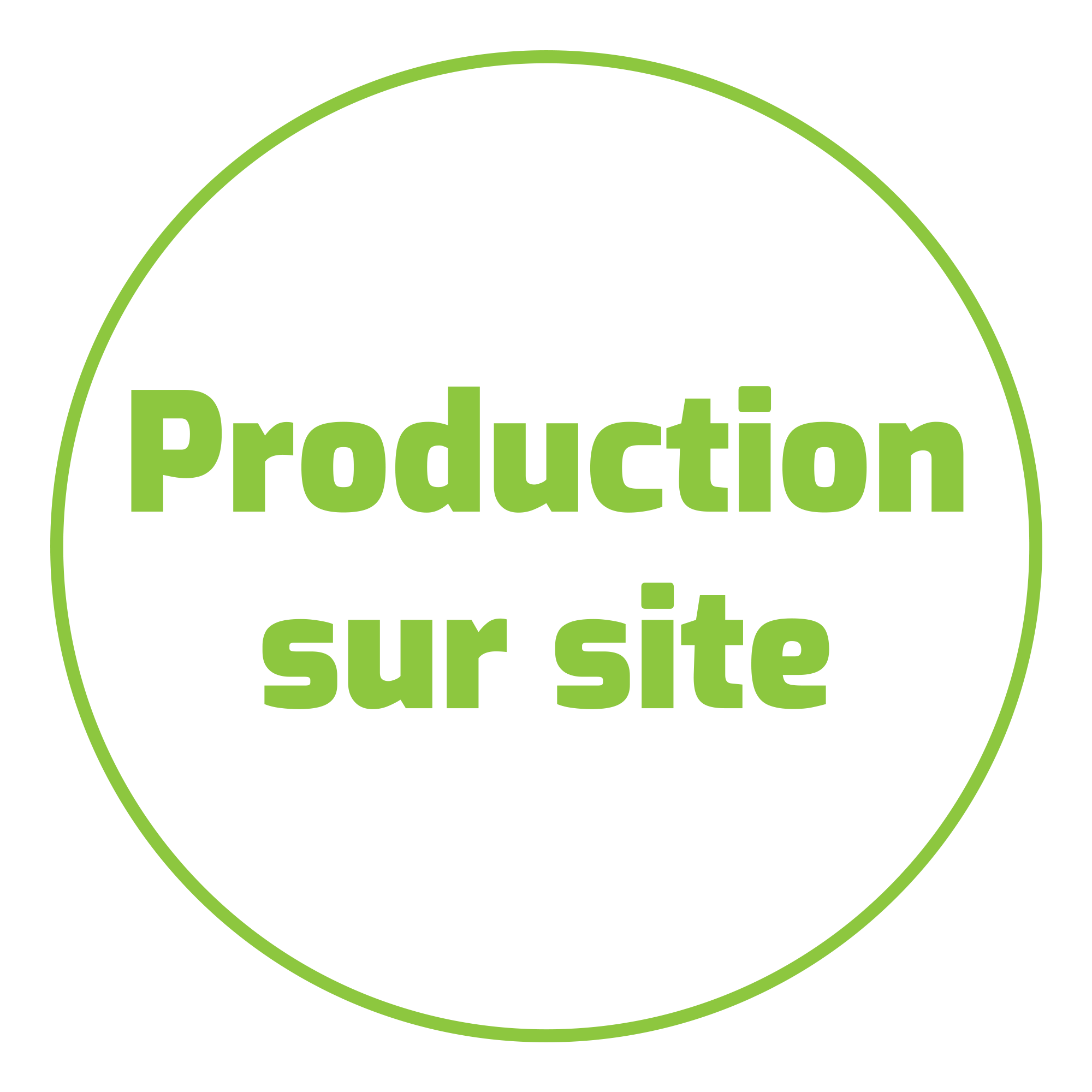 Production sur site